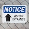 Signmission Visitor Entrance Up Arrow OSHA Notice Sign, Plastic, 10in W x 7in L, 2PK OS-2PACK-NS-P-710-L-18881 - alternate 6